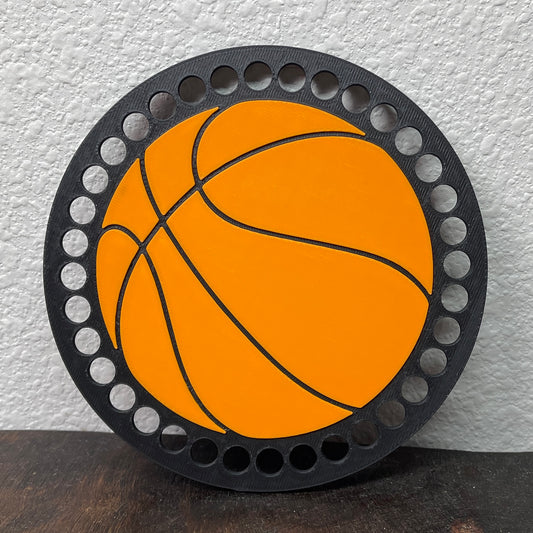Basketball Base for Coiling and Crochet