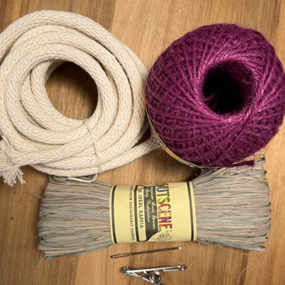 Raffia and Twine Coiled Basket Kit
