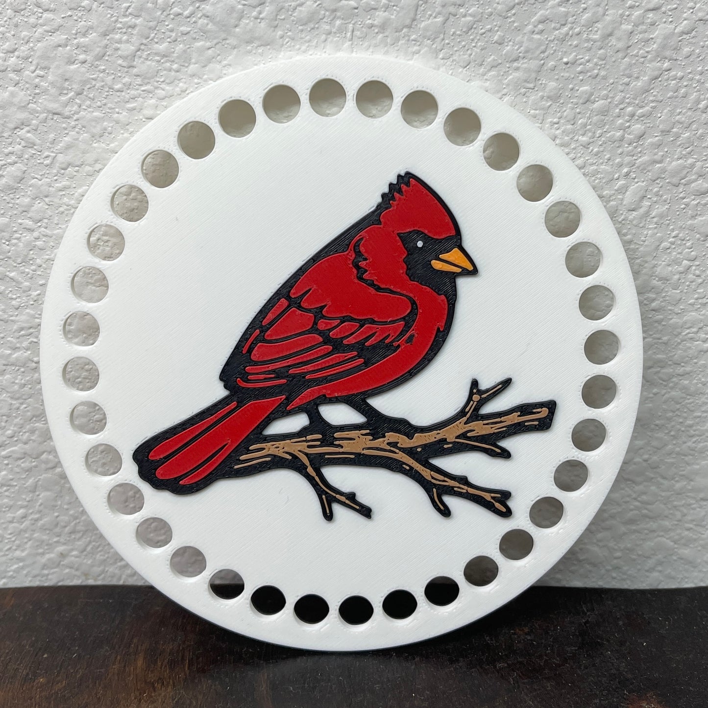 Cardinal Base for Basket Coiling and Crochet 5-inch