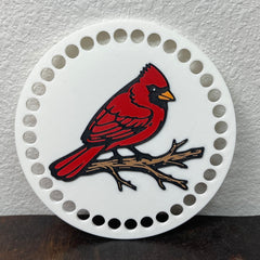 Cardinal Base for Basket Coiling and Crochet 5-inch