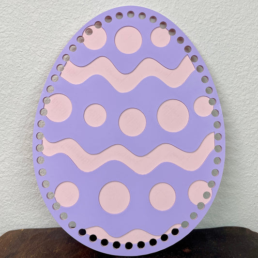 Easter Egg Base for Basket Coiling and Crochet