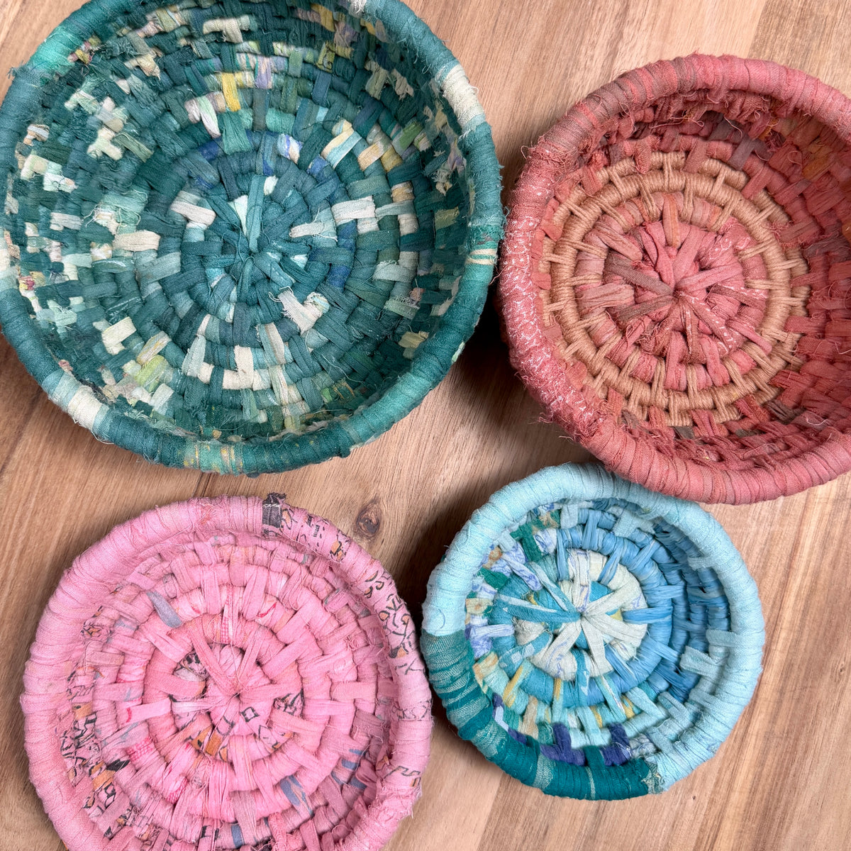 Assorted Recycled Cotton Sari Ribbon Yarn