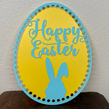 Happy Easter Base for Basket Coiling and Crochet