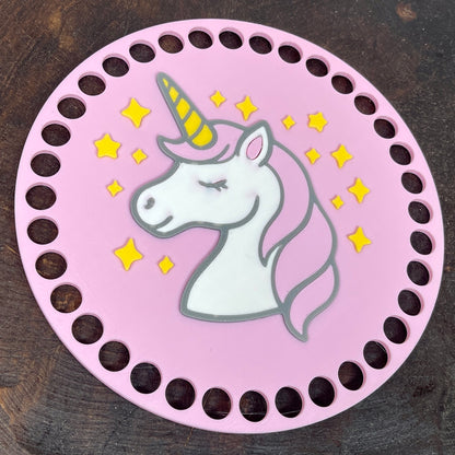 Unicorn Base for Basket Coiling and Crochet 6-inch