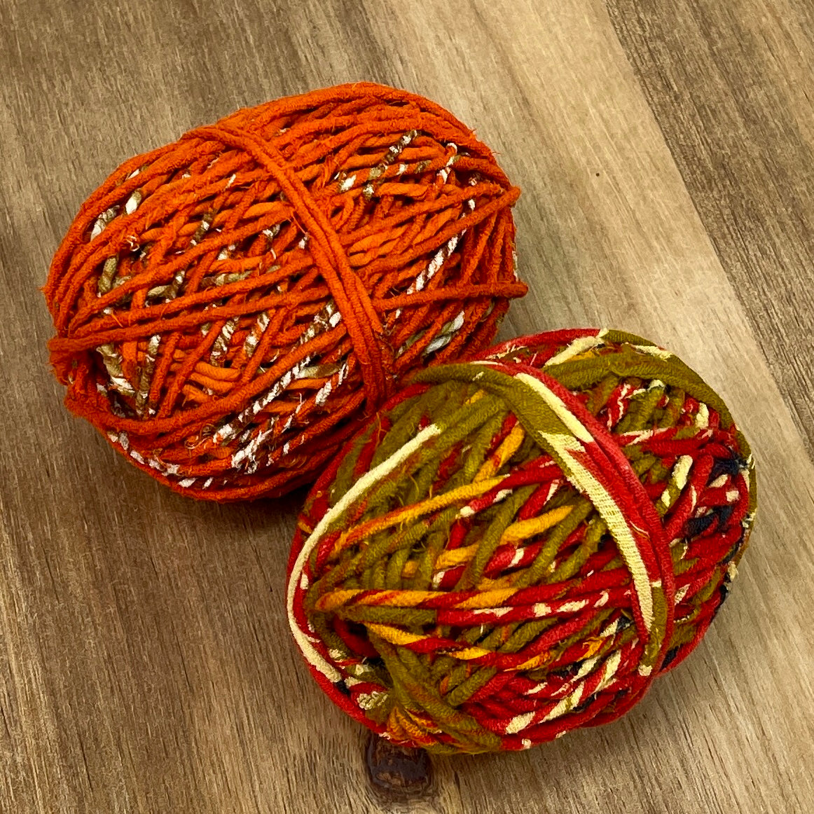 Recycled Sari Twine Balls