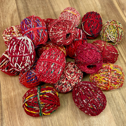 Recycled Sari Twine Balls