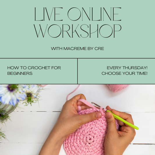 Live Virtual Workshop - How to Crochet for Beginners - Thursday's