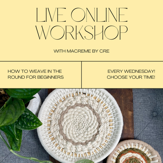 Live Virtual Workshop - How to Weave in the Round - Wednesday's