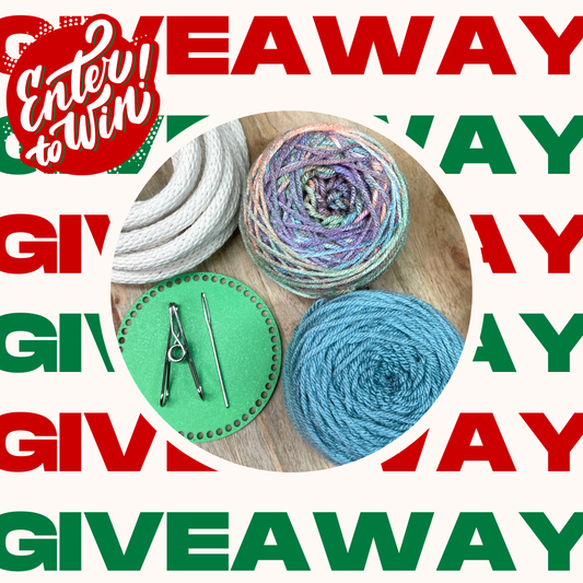 Yarn Coiled Basket with a Base Kit Giveaway Entry