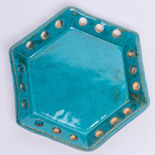 Hexagon Ceramic Base for Coiled Baskets