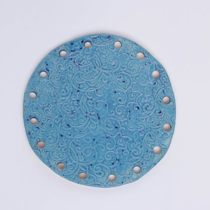 Organic Form: Ceramic Base for Basket Coiling & Weaving 5-Inch