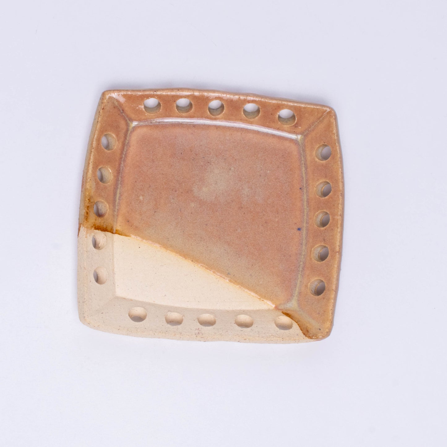 Square Ceramic Base for Coiled Baskets