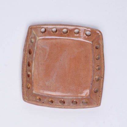 Square Ceramic Base for Coiled Baskets