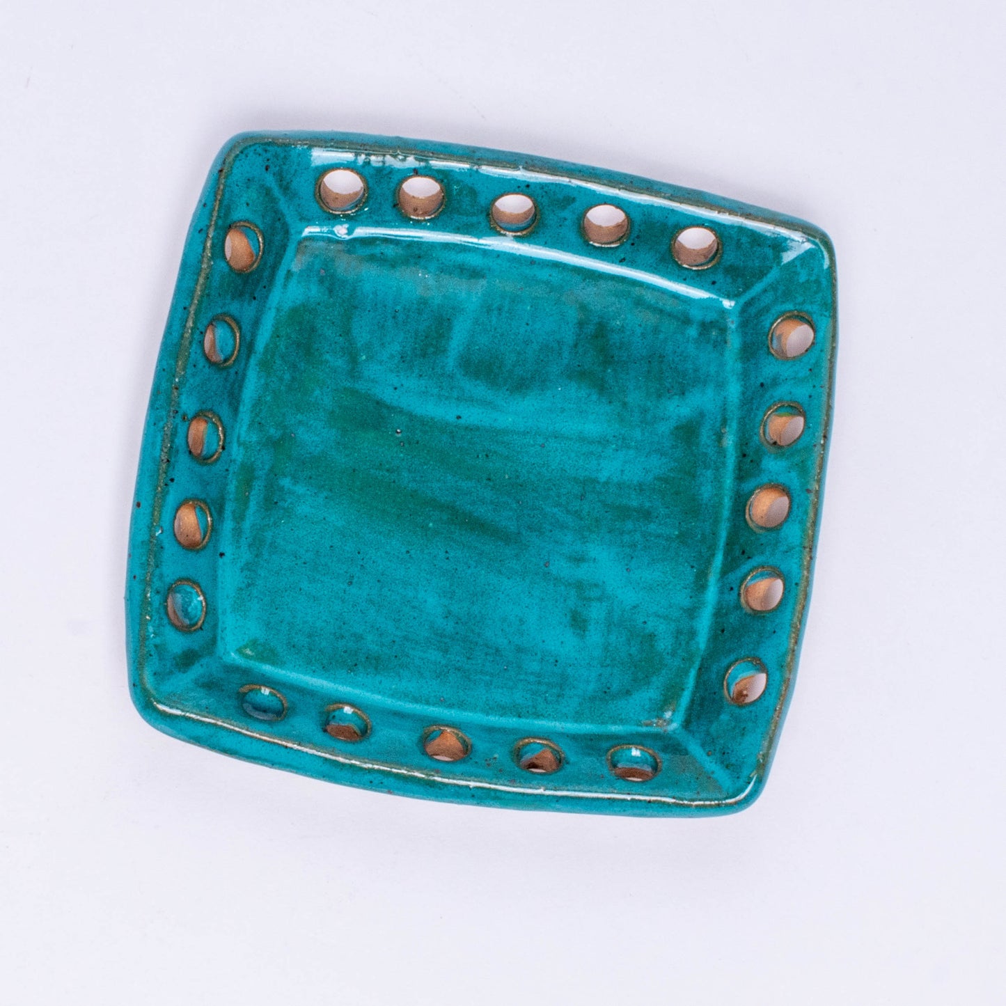 Square Ceramic Base for Coiled Baskets