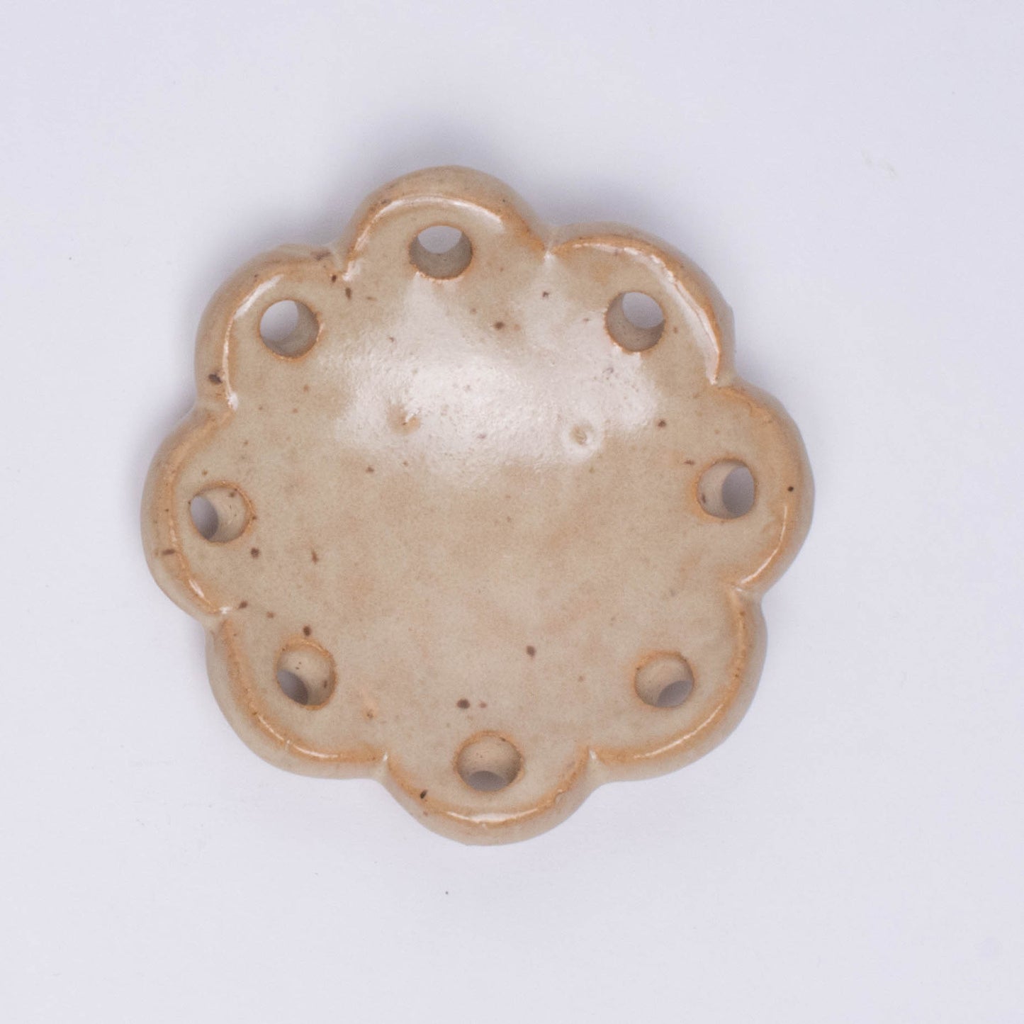 Mini Flower Ceramic Base for Coiling & Weaving