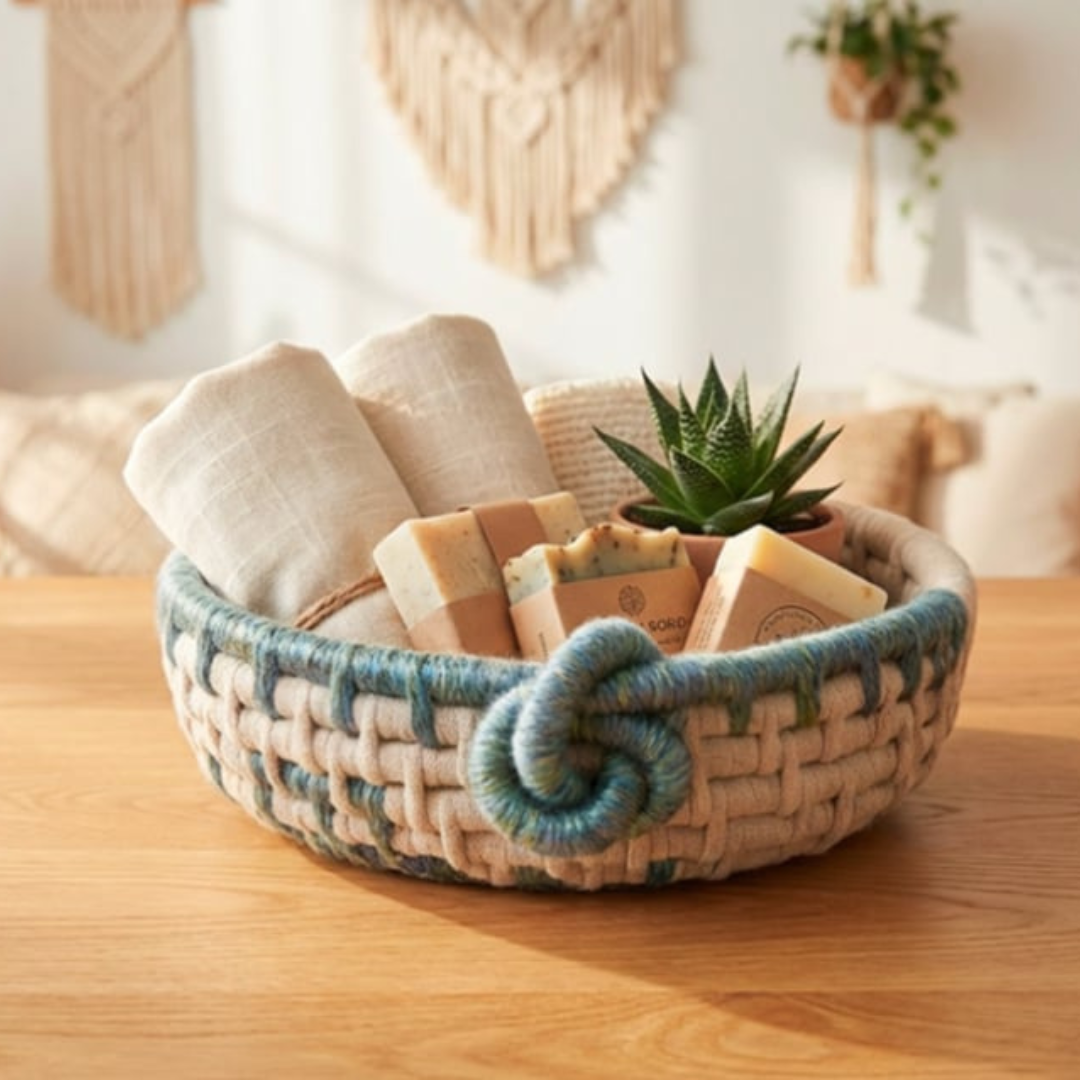 Coiled Basket Kit with Jumbo Cord and Yarn