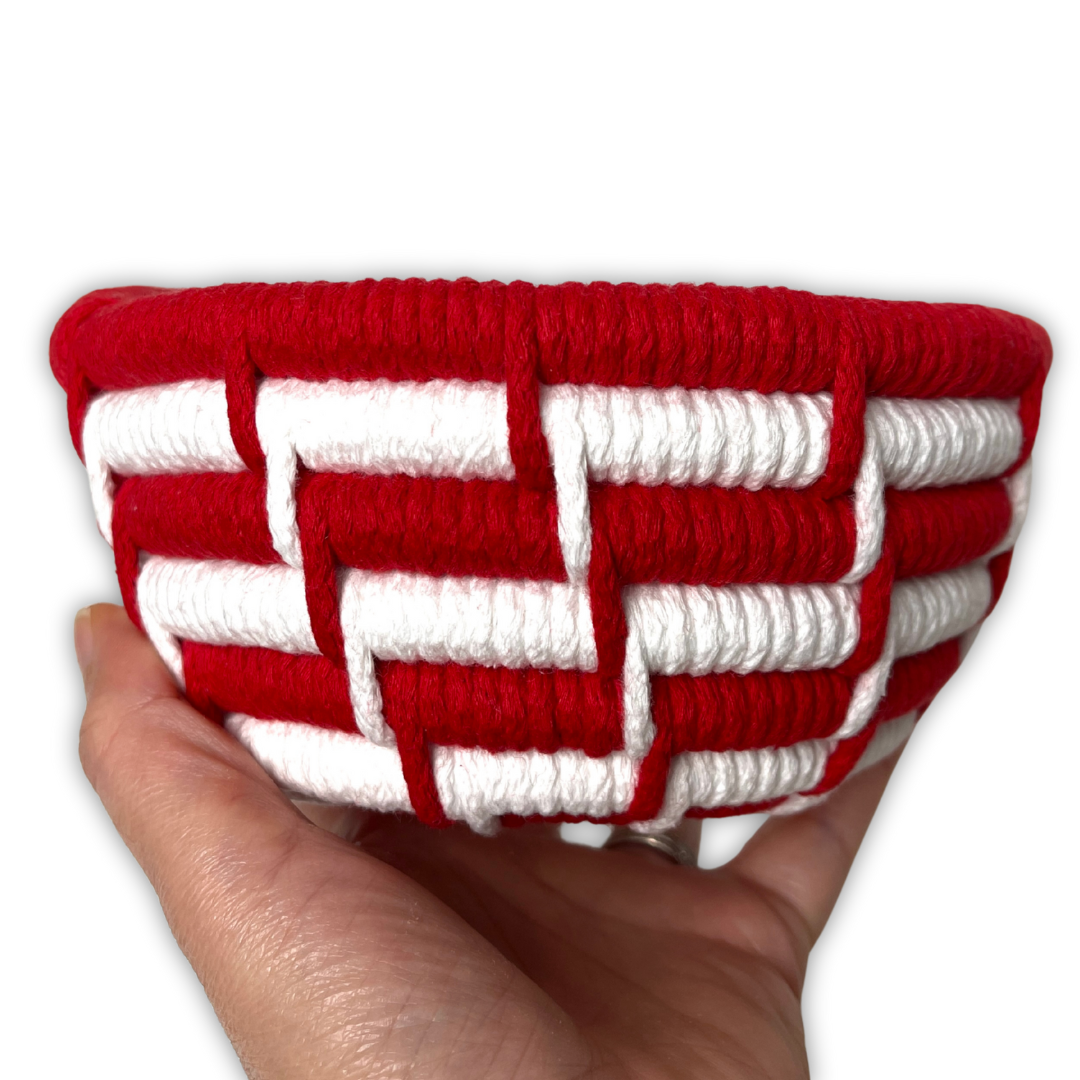 Holiday Candy Cane Coiled Basket Kit