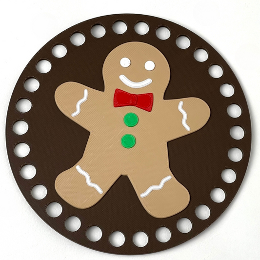 Gingerbread Man Base for Crochet and Basket Coiling