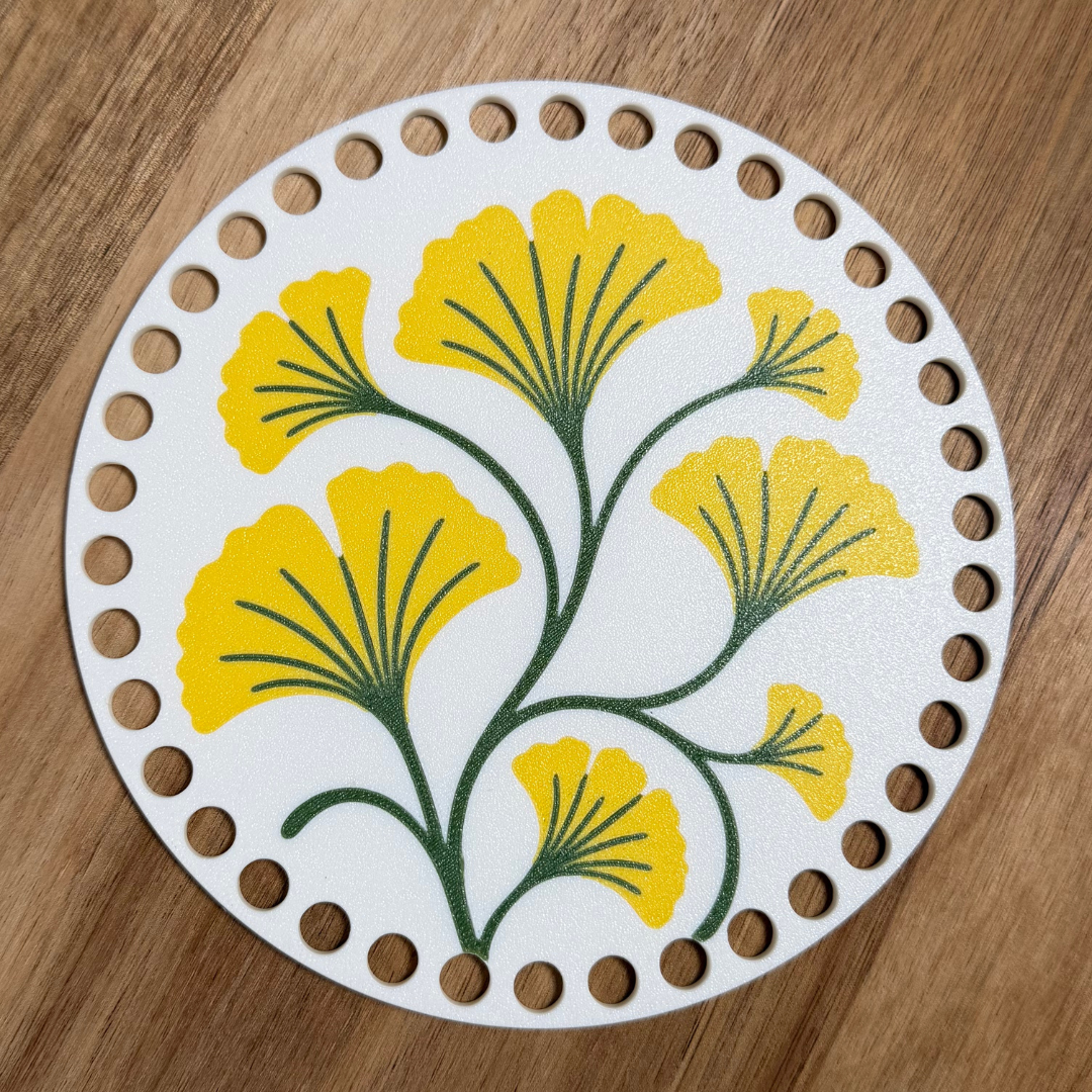 Ginkgo Leaf Base for Basket Making