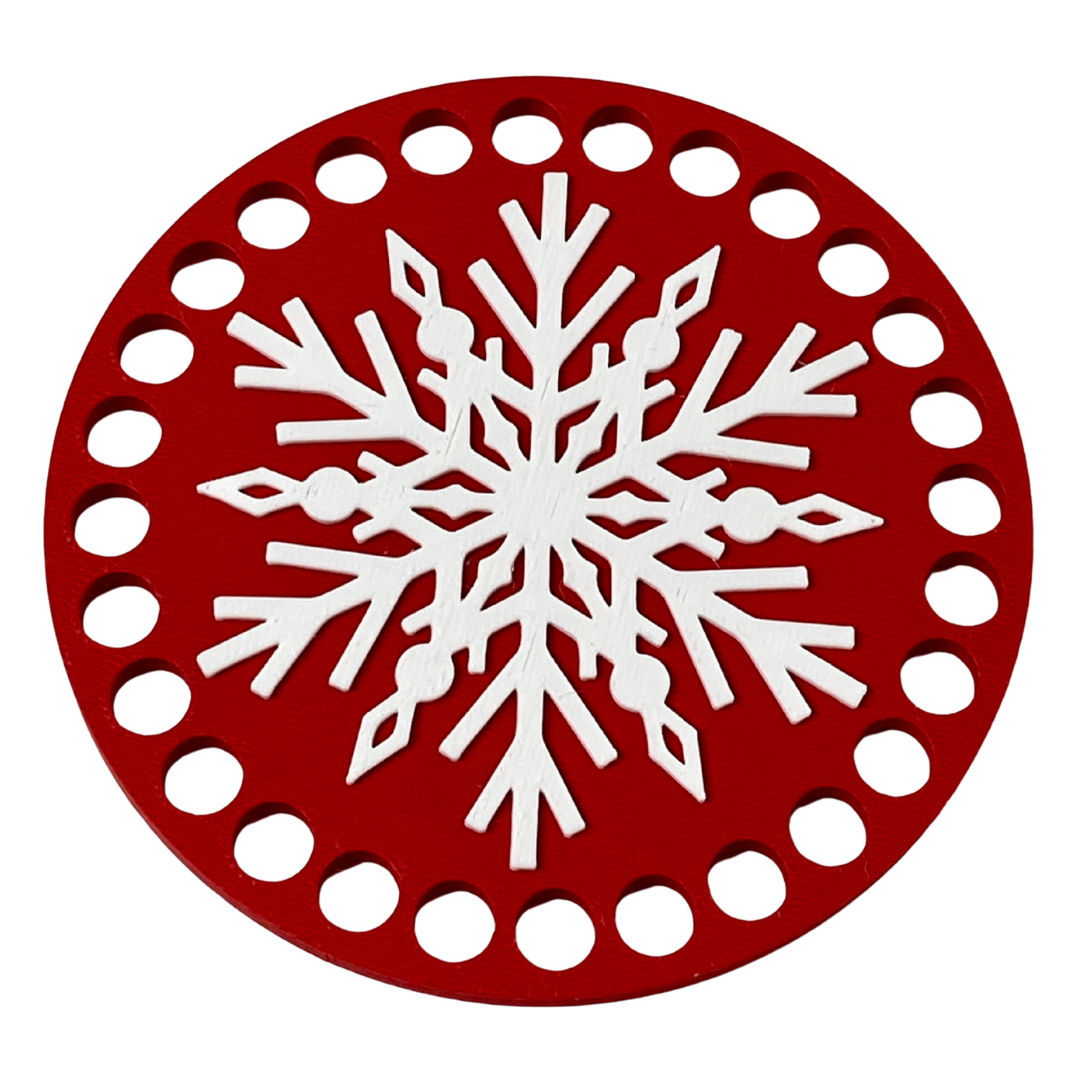 Snowflake Base for Basket Coiling and Crochet 4-inch – Handy Knots