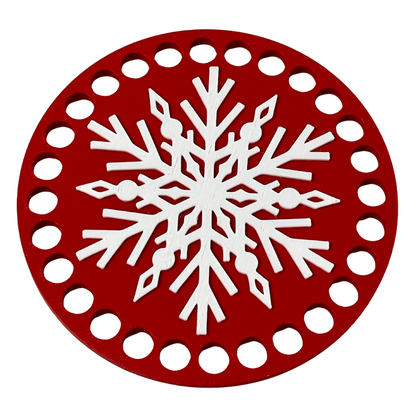 Snowflake Base for Basket Coiling and Crochet 4-inch