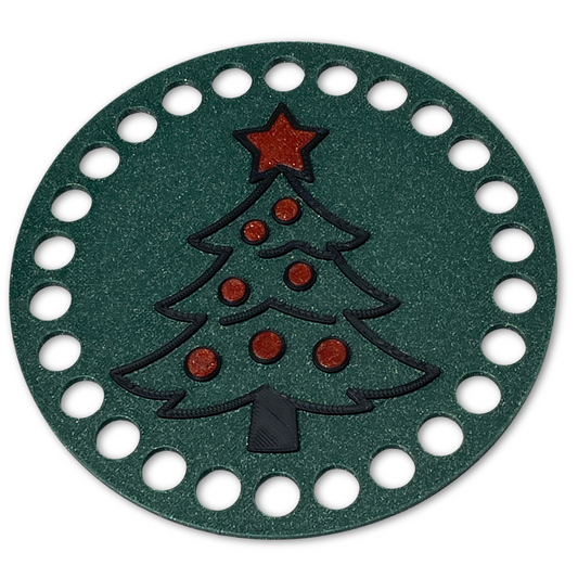 Christmas Tree Base for Crochet and Basket Coiling