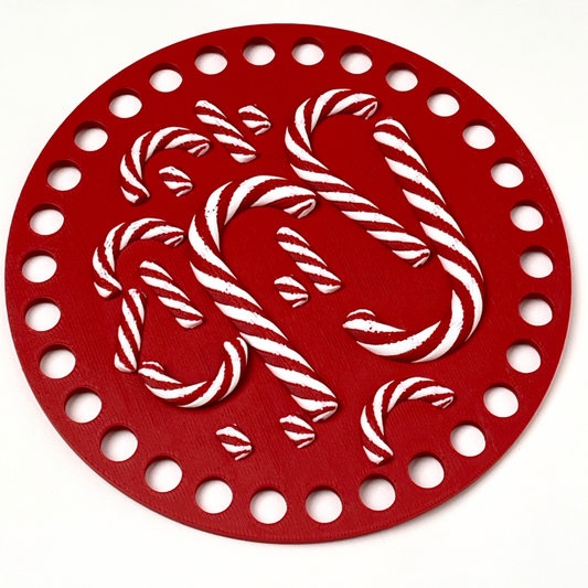 Candy Cane Base for Crochet and Basket Coiling