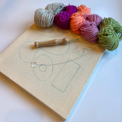 "Endless Color" - Beginner Punch Needle Kit - Wall Art