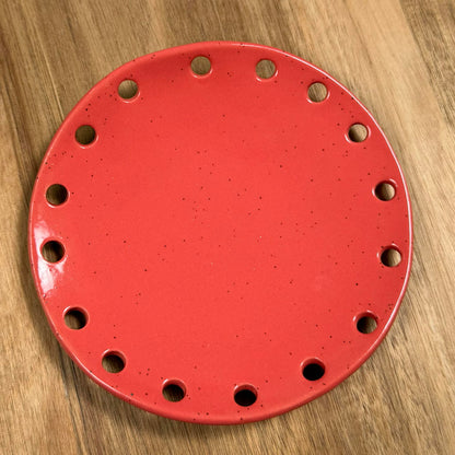 Curved Ceramic Base for Coiled Baskets - 5 inch