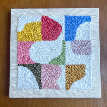 "Block Party" - Beginner Punch Needle Kit - Wall Art