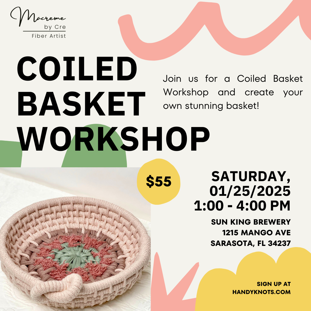 Coiled Basket Workshop at Sun King Brewery