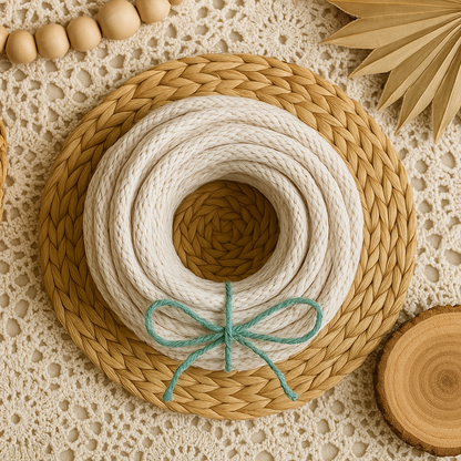 9.5mm Cotton Solid Braid Filler Cord (3/8-inch)