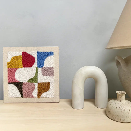 "Block Party" - Beginner Punch Needle Kit - Wall Art