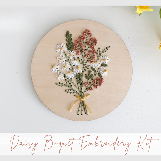 Daisy Boquet DIY Embroidery Kit