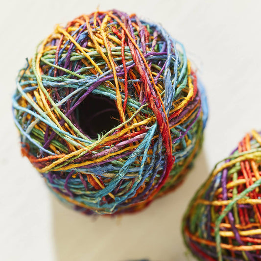 Mini Rainbow Hemp Twine Yarn
