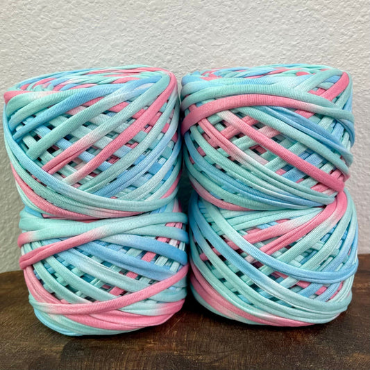 Mini Polyester Tie Dye T-Shirt Yarn