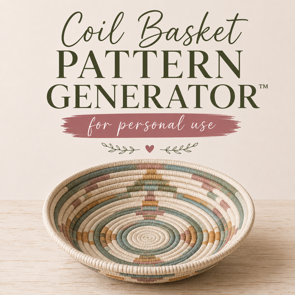The Coil Basket Pattern Generator™ for Personal Use (1-Month)