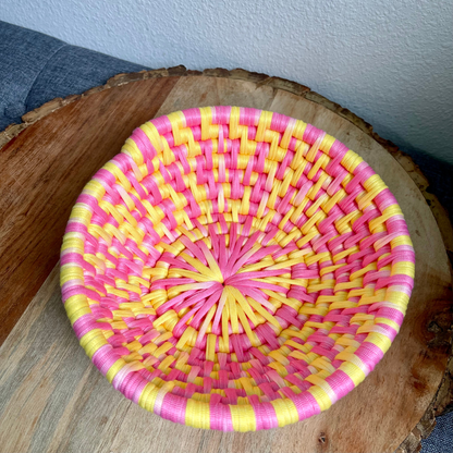 Pink Lemonade Coiled Basket