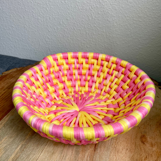 Pink Lemonade Coiled Basket