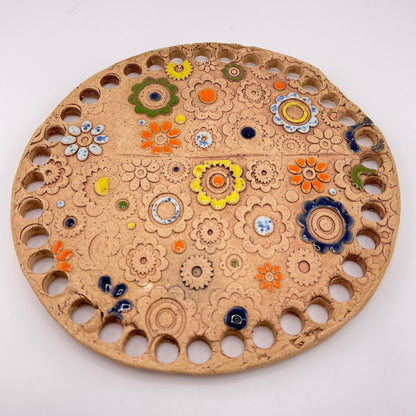 Ceramic Base for Coiled Baskets - Rustic Hearth Collection (6-inch)