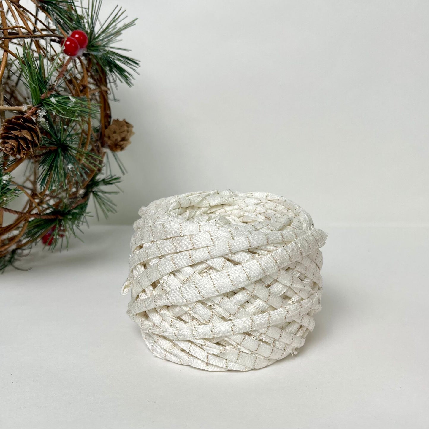 Mini Holiday Upcycled T-Shirt Yarn